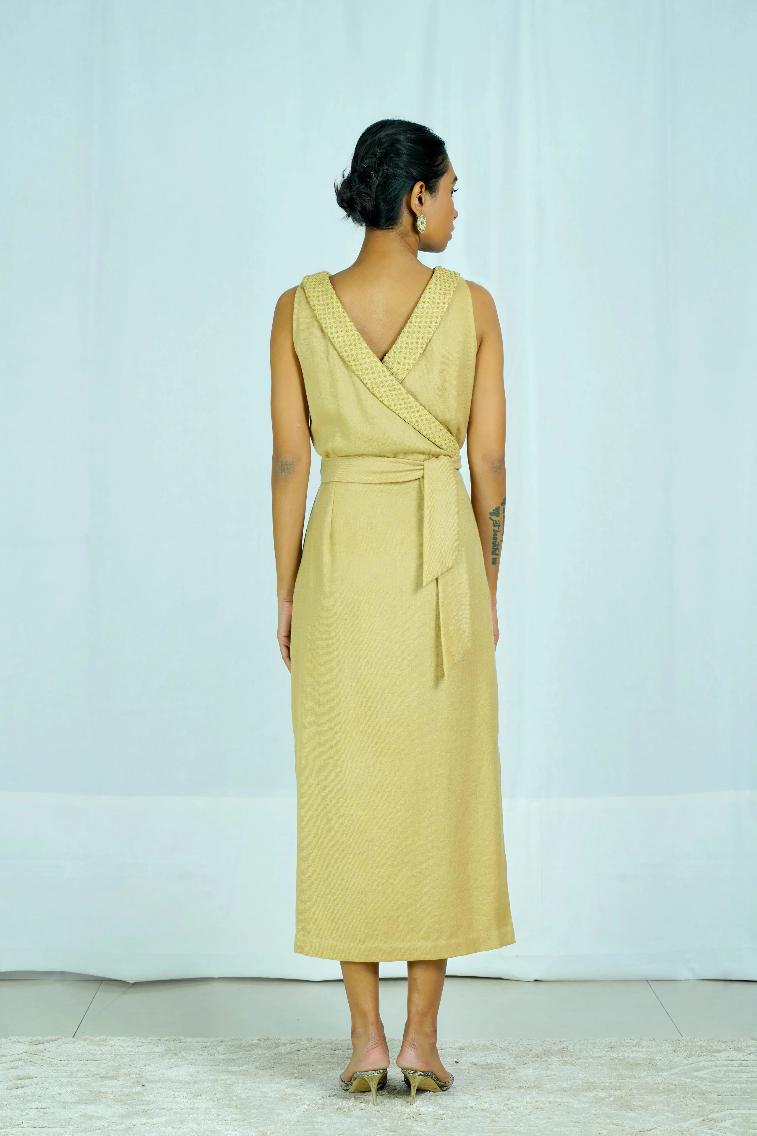 Nakkashi surface and textile detail by Devyani Singh